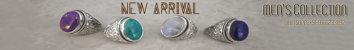 Handmade Silver Jewellery with Semi Precious Stones